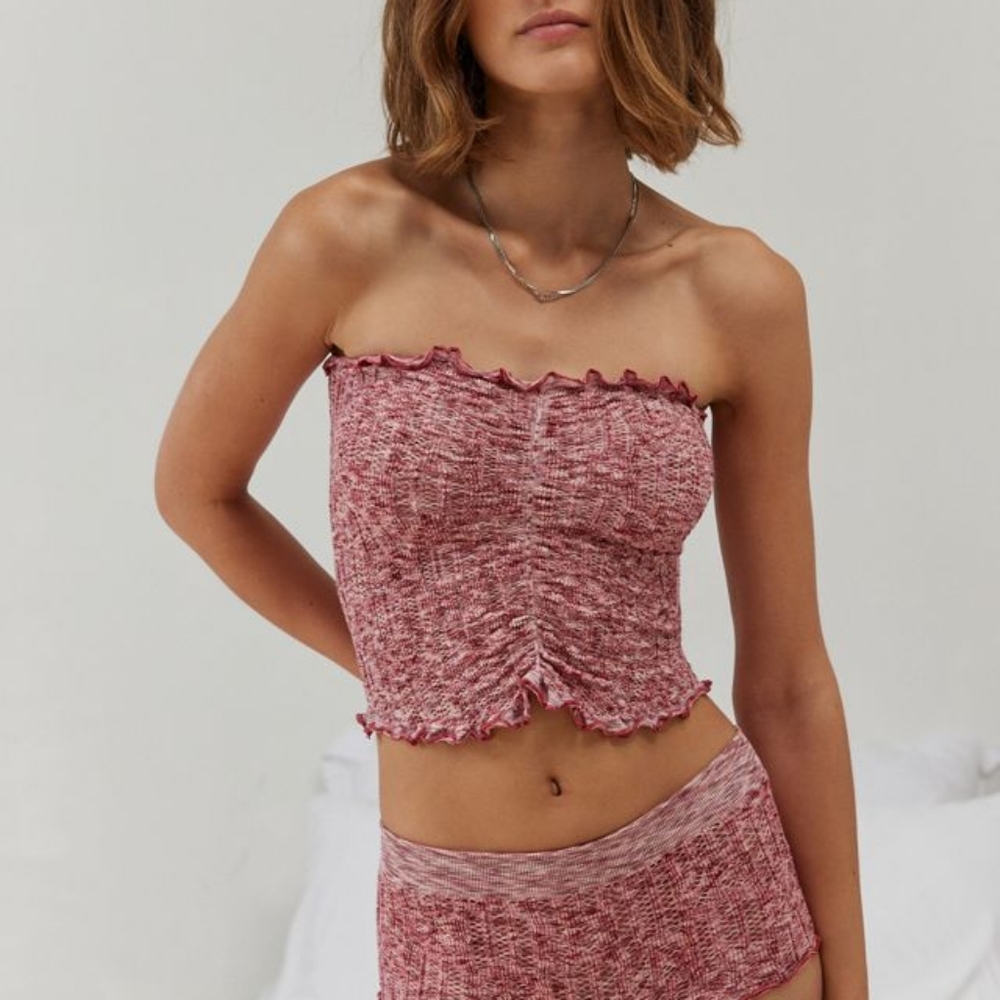 Urban outfitters NWT pink red tube top S